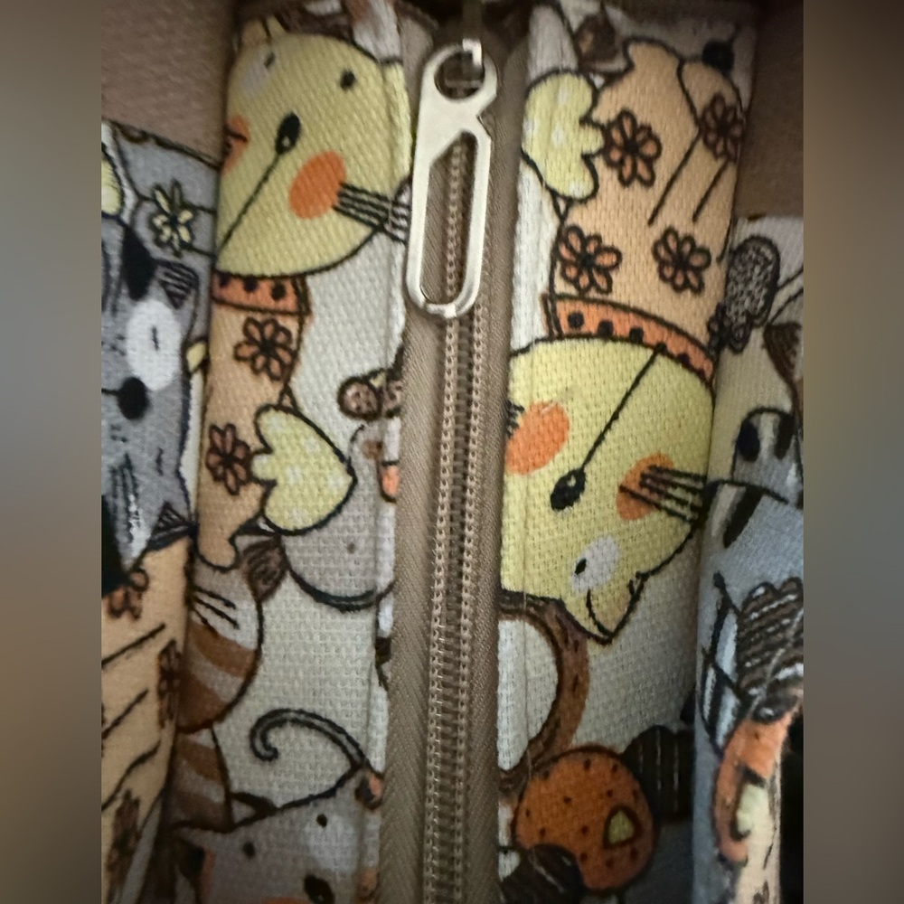 Cat Print Tote Bag - Multicolor - Picture 4 of 7